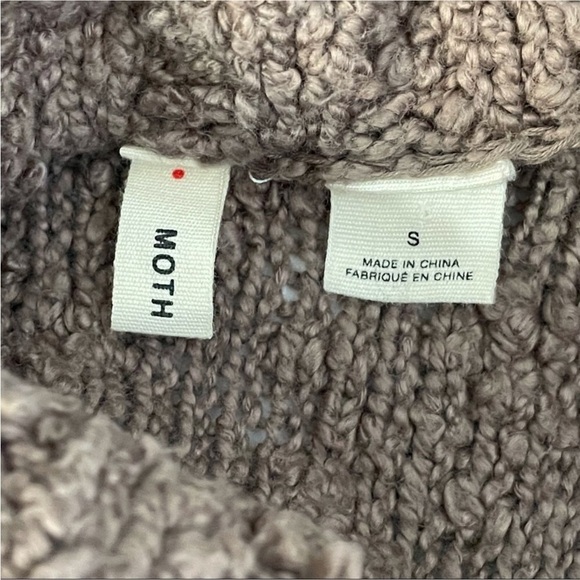 Anthropologie Moth Chunky Knit Cowlneck Sweater - Picture 6 of 8